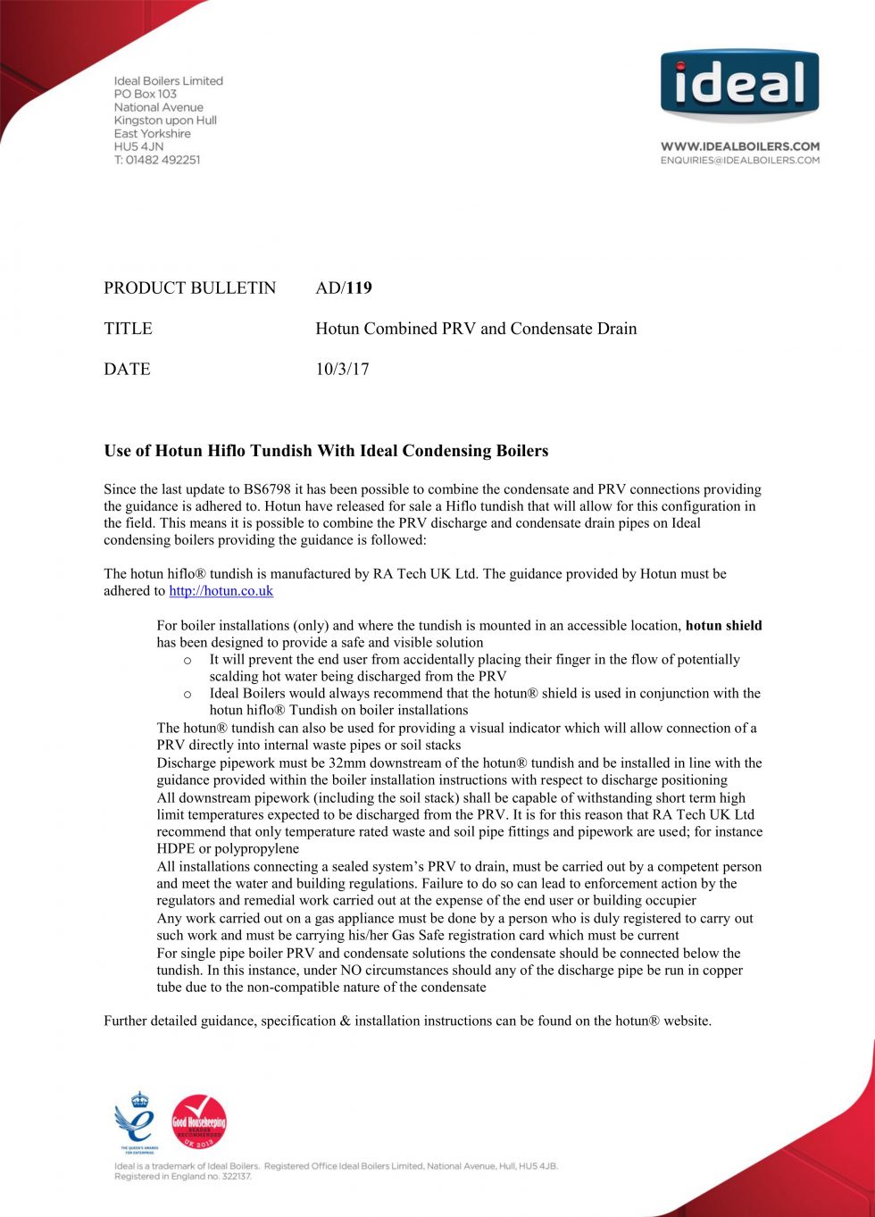 Technical Bulletins