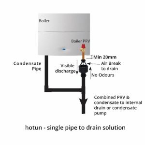 Recommended-installation-diagram-showing-position-of-hotun-undereath-the-boiler-along-with-combined-D2-with-codensate-into-a-single-pipe-solution