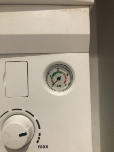 An image of low pressure on a boiler pressure guage used in the blog article effective boiler maintenance