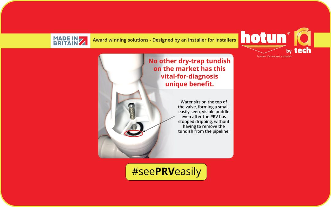 Image of Boiler PRV valve pressure loss in a hotun dry trap tundish Sense 1 Sight