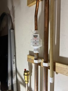 An after picture showing Case study retrofitting hotun detect alarm unit (product code HDSW-1P) and a hotun dry trap tundsih (product code HW100C 15x22)