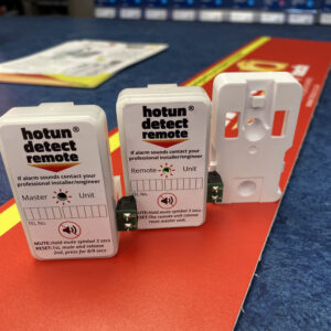 An image of the hotun detect remote master, slave and patress box, automatic, audible and visual PRV discharge water alarm unit